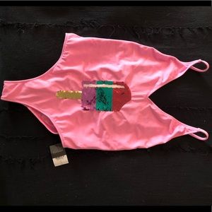 Pink One Piece Swimsuit